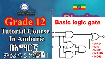 New Curriculum grade 12 physics tutorial Unit 5 Part 10/Logic gates &logic circuits/basic logic gate