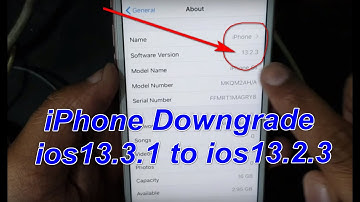 How To Downgread iPhone ios 13.3.1 To ios13.2.3 iCloud Activation Lock Phone