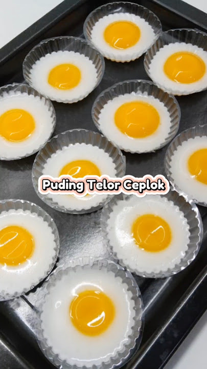 Puding Telor Ceplok #puding #nutrijell #pudingnutrijell