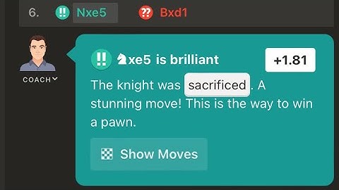 The most common brilliant move in chess (5 moves)