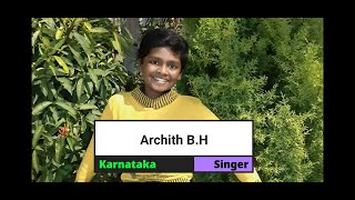 Archith B.H, Singer | Indian Talents Library