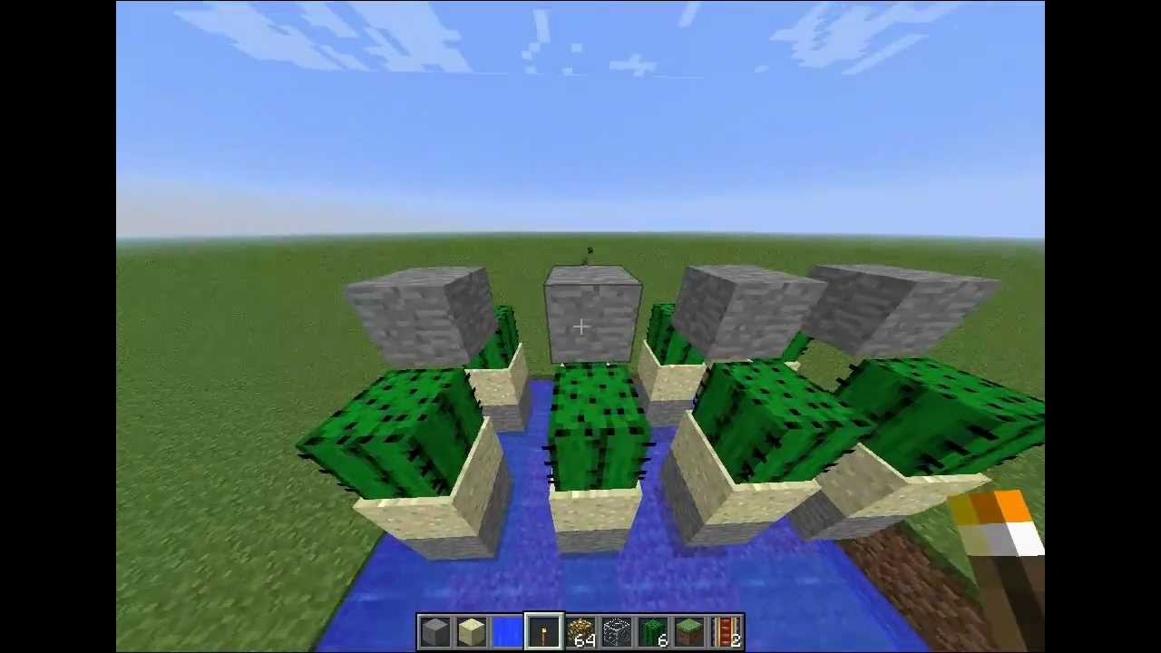 Tutorial Automatische Kaktusfarm Fur Minecraft 1 2 5 German Hd Youtube