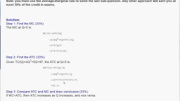 Chapter 7 2 Find trend of ATC by comparing ATC and MC given a cost function u2hs7