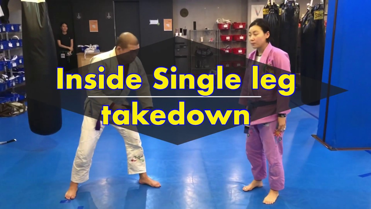 Inside Single leg take down drills / BJJ techniques / 주짓수 부부 / 주짓수 기술 ...