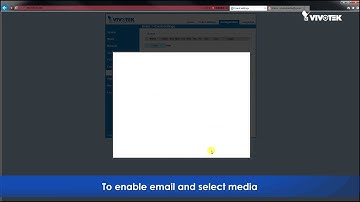 How to set up camera motion event to send email