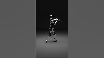 Robot made in Blender #dance #viral #song #funny