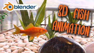 3D Fish animation - BLENDER eevee screenshot 2