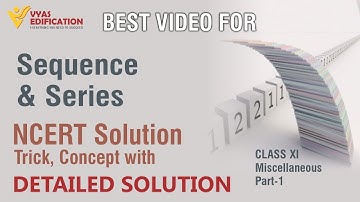 Sequence and Series | CH - 09 Miscellaneous Exercise Part 1 | Class 11 | Vyas Edification #maths