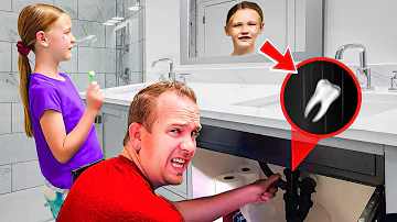 Madison Loses Her Tooth and Drops it Down The Drain!! **Emotional**
