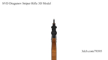 SVD Dragunov Sniper Rifle 3D Model