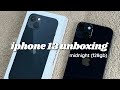 [unboxing] 🤍 iphone 13 midnight, 128gb + camera test