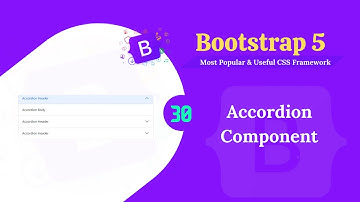Bootstrap 5 accordion component.