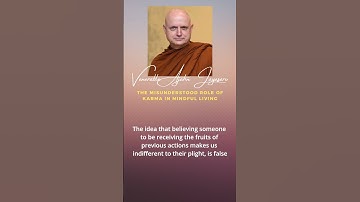 The Misunderstood Role of Karma in Mindful Living | Ajahn Jayasaro  #dhamma #buddhism