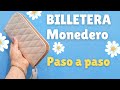COMO HACER UNA BILLETERA MONEDERO PASO A PASO (( CON MOLDES )) B nieves