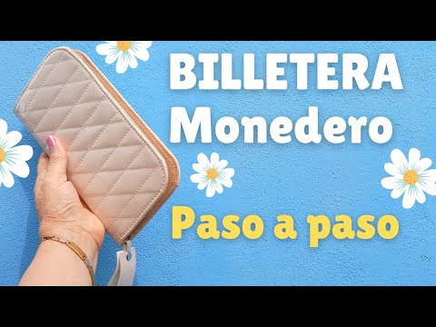 COMO HACER UNA BILLETERA MONEDERO PASO A PASO (( CON MOLDES )) B nieves