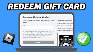 How to Redeem Roblox Gift Card | Redeem Roblox Codes