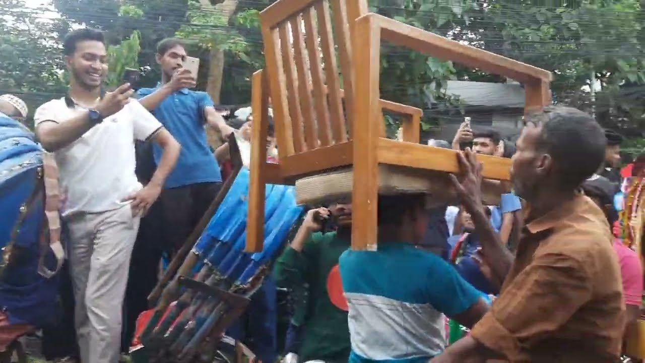 গন ভবন আজ‌কের দৃশ‌্য