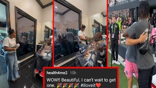 Deion Sanders Surprised By This Girl With Something Special 🤔  Travis Received  Jersey 💕 Reactions