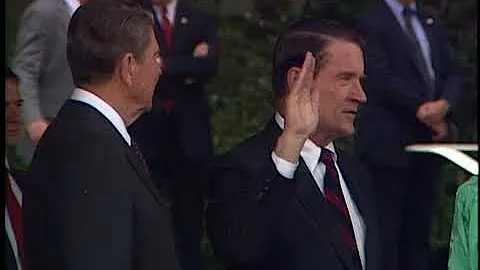 President Reagan's Remarks at Swearing-in for Will...