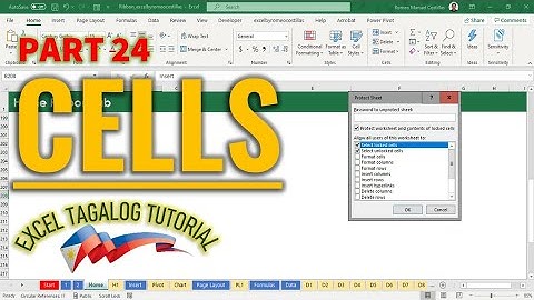 [Excel Tagalog Tutorial #24] Cells