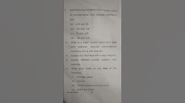 BCA (sem.II) Examination,2025 ka question paper ||Digital Computer Organisation|| exam 2025