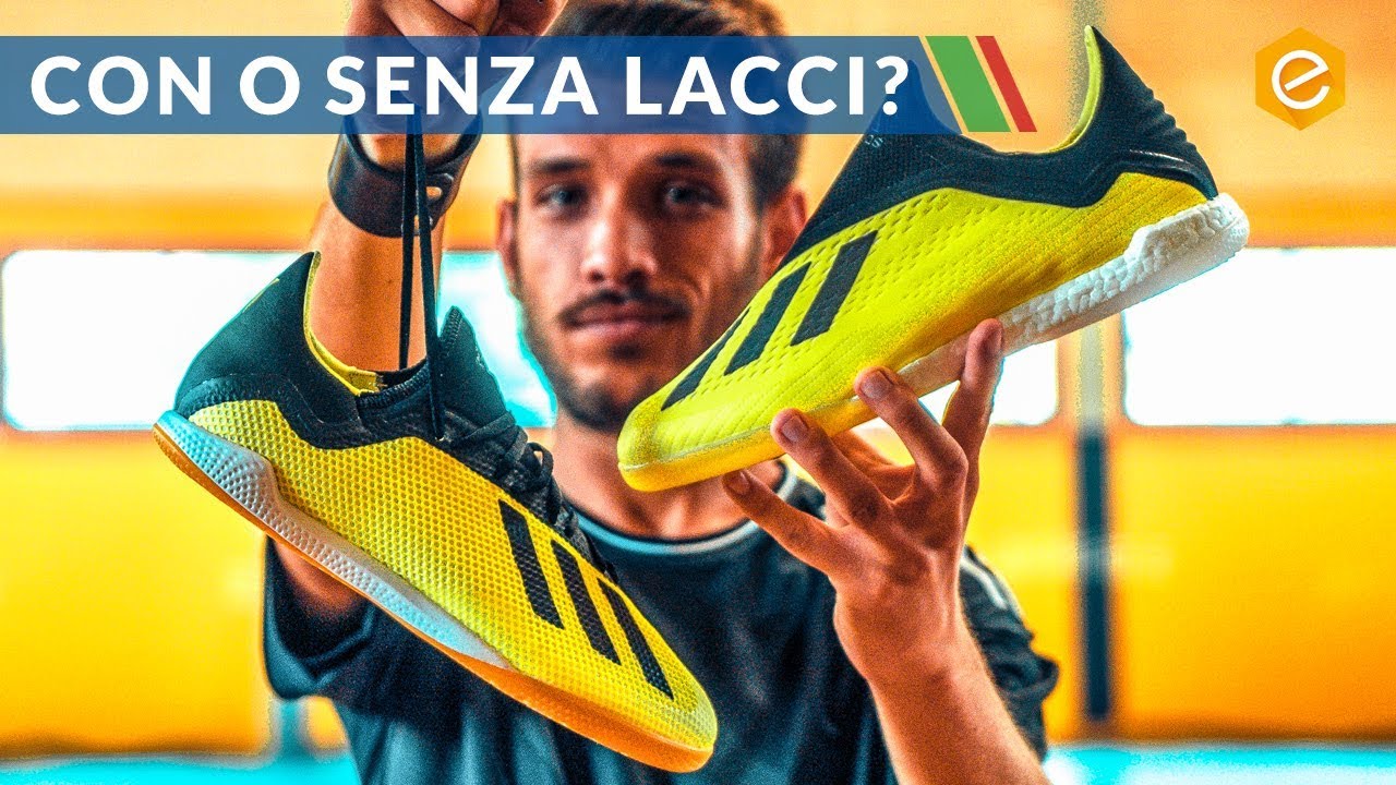 scarpe da calcetto adidas senza lacci