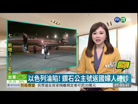 以色列淪陷! 鑽石公主號返國婦人確診 | 華視新聞 20200222
