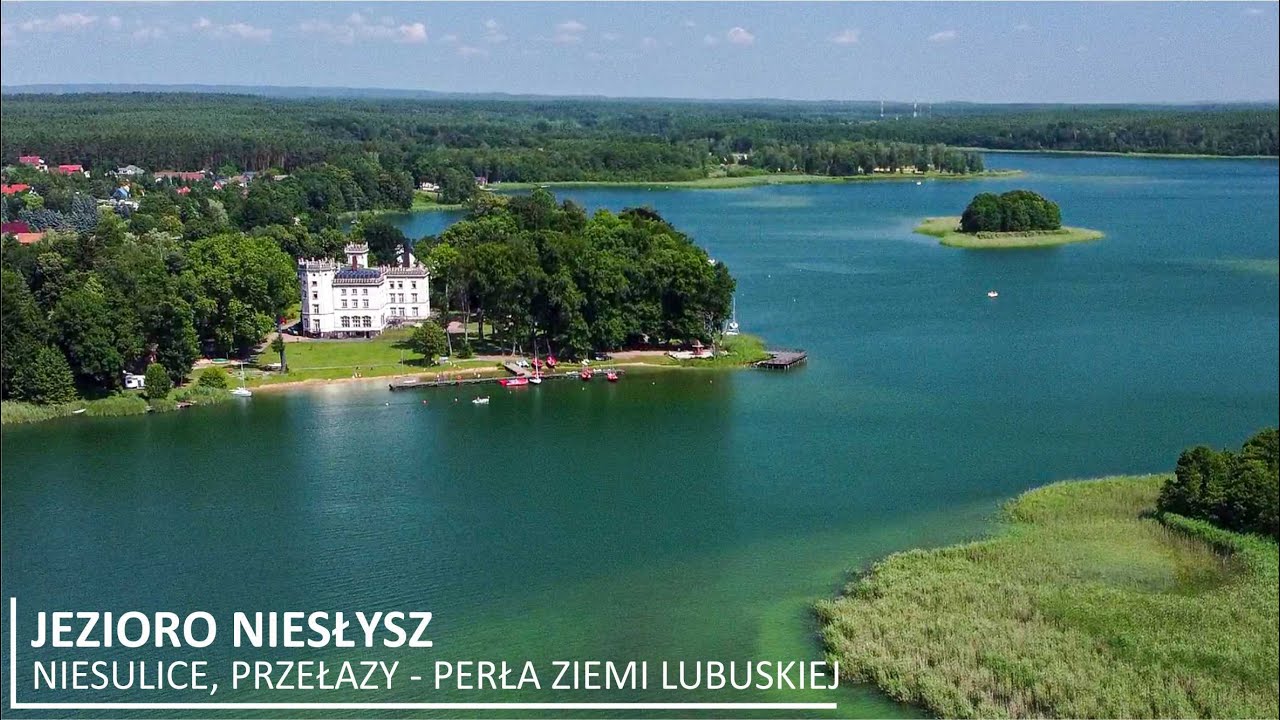 JEZIORO NIESŁYSZ - NIESULICE, PRZEŁAZY - PERŁA ZIEMI LUBUSKIEJ - DJI MINI 2