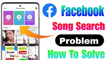 Facebook story songs search problem 2024 |  we didn
