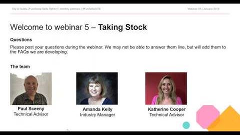 Functional Skills 2019 reforms  - January monthly updates