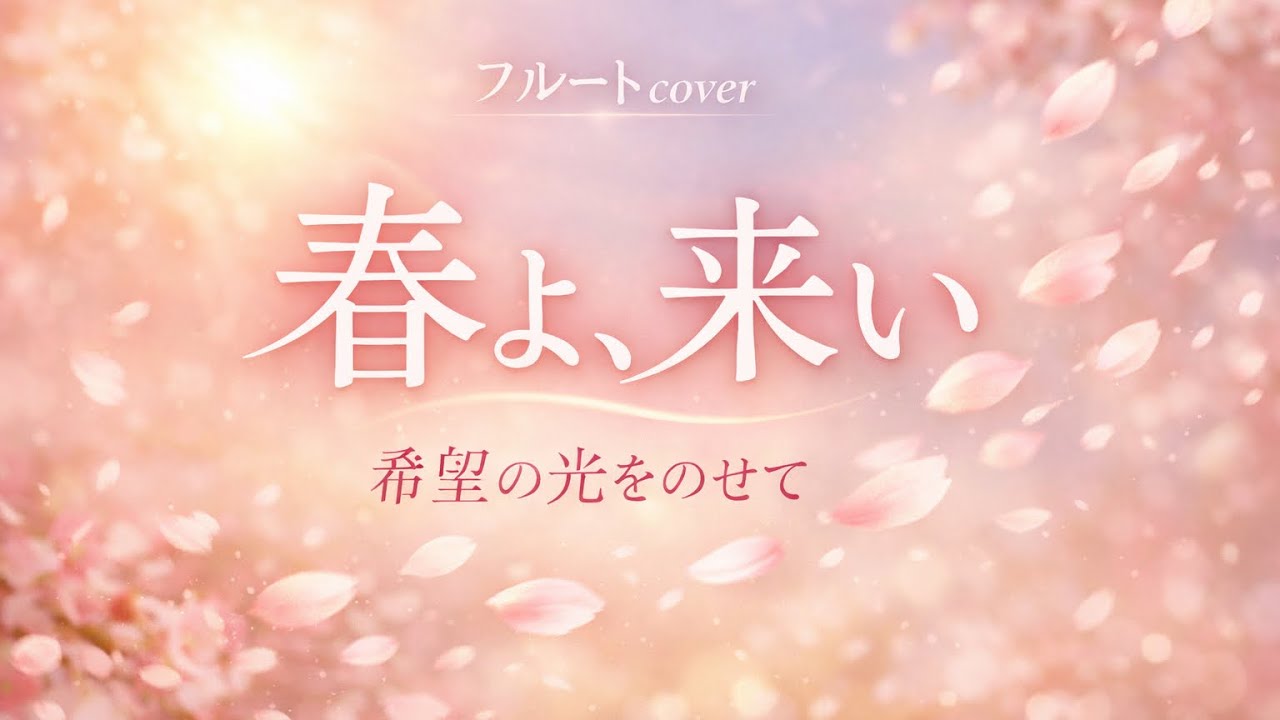 春よ、来い / 松任谷由実｜フルートcover｜やわらかな春の祈り