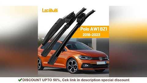 For VW Polo AW1 BZ1 2018-2023 1set Front & Rear Windshield Wiper Blades Windscreen Wipers 2019 2020