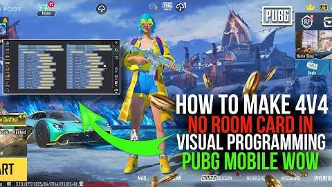 How to Make 4v4 No Room Card In Visual Programming - Pubg Mobile Wow