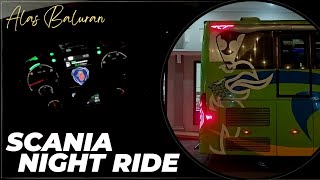 ASMR Bus Malam Scania di Hutan Baluran