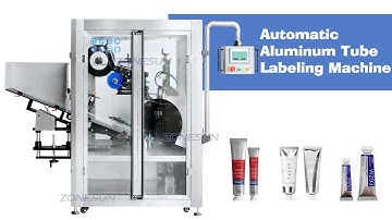 ZONESUN ZS-TB160T Full Automatic Cosmetic Aluminum Plastic Soft Round Tube Labeling Machine