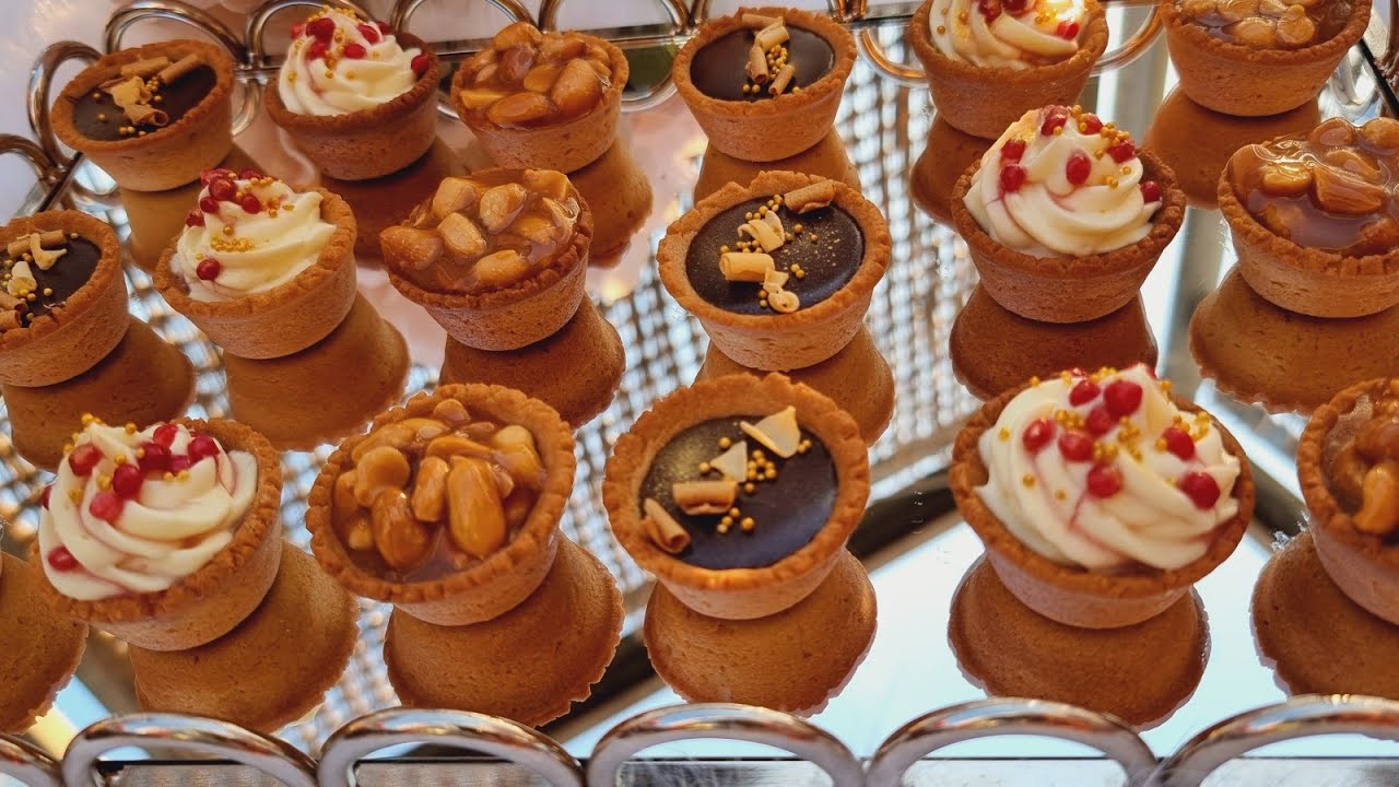 أروع تارتولات أو ميني تارت بثلاث حشوات مختلفة منظر و مذاق لا يقاوم😋 mini tartelettes