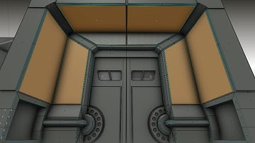 Modular Sci-Fi Set Wip 83 Blender 2.75a  - Animated sci-fi door