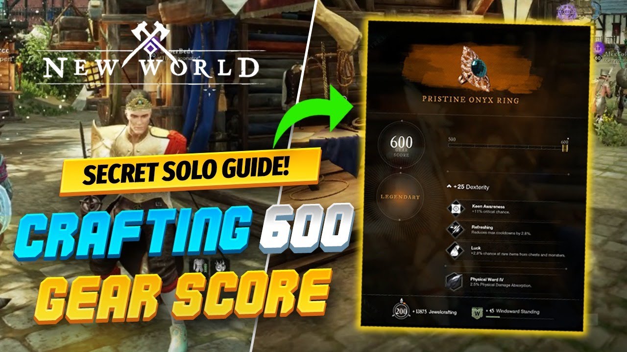 How to craft 600 gs new world