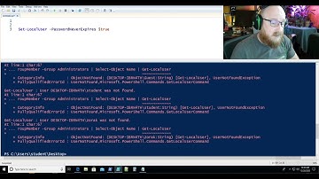 PowerShell 09 Using .Split Select-String and setting PasswordNeverExpires