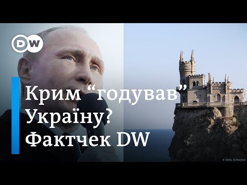 Чи дійсно Крим "годував" Україну, як стверджує Путін? Фактчек DW | DW Ukrainian