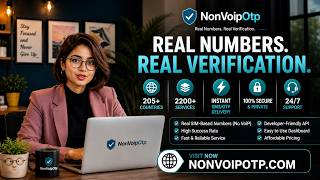 Developer-Friendly SMS Verification API | Real SIM Numbers | NonVoipOtp