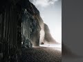 Lofi Pop on the Black Sand Beach 🌊 | Cliffs &amp; Ocean Waves for Study &amp; Chill #shorts