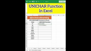Excel UNICHAR Function Explained in 30 Seconds! 🔢✨