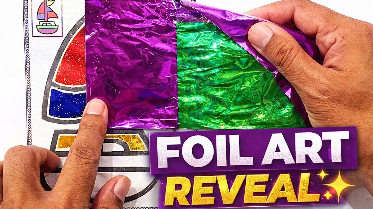 Полный процесс нанесения фольги ✨ | От снятия фольги до окончательного раскрытия серебристого пок...