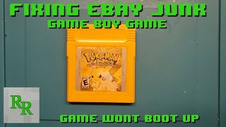 Fixing eBay Junk - Game Boy Game - Game Won't Boot Up - Pokemon Yellow