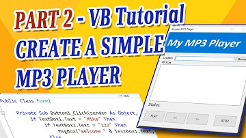 SIMPLE MP3 PLAYER PART 2 - VISUAL BASIC