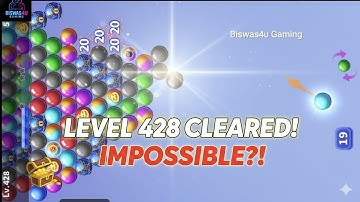 Bubble Shooter Level 428 Gameplay unable to complete 🎯💥 | Perfect Shots, Color Combos & Epic Blast!