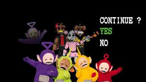 SEGA GENESIS Continue? Game over Teletubbies