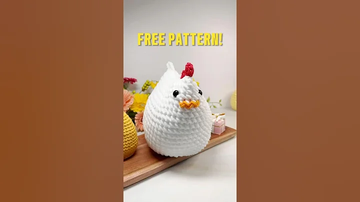 🐣 Crochet Chicken Pattern Free | Cute Amigurumi Tutorial! 🧶 #shorts #crochetpatterns