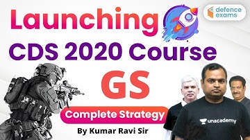 8:30 PM - Launching CDS 2020 Course | General Science by Kumar Ravi | Complete Strategy